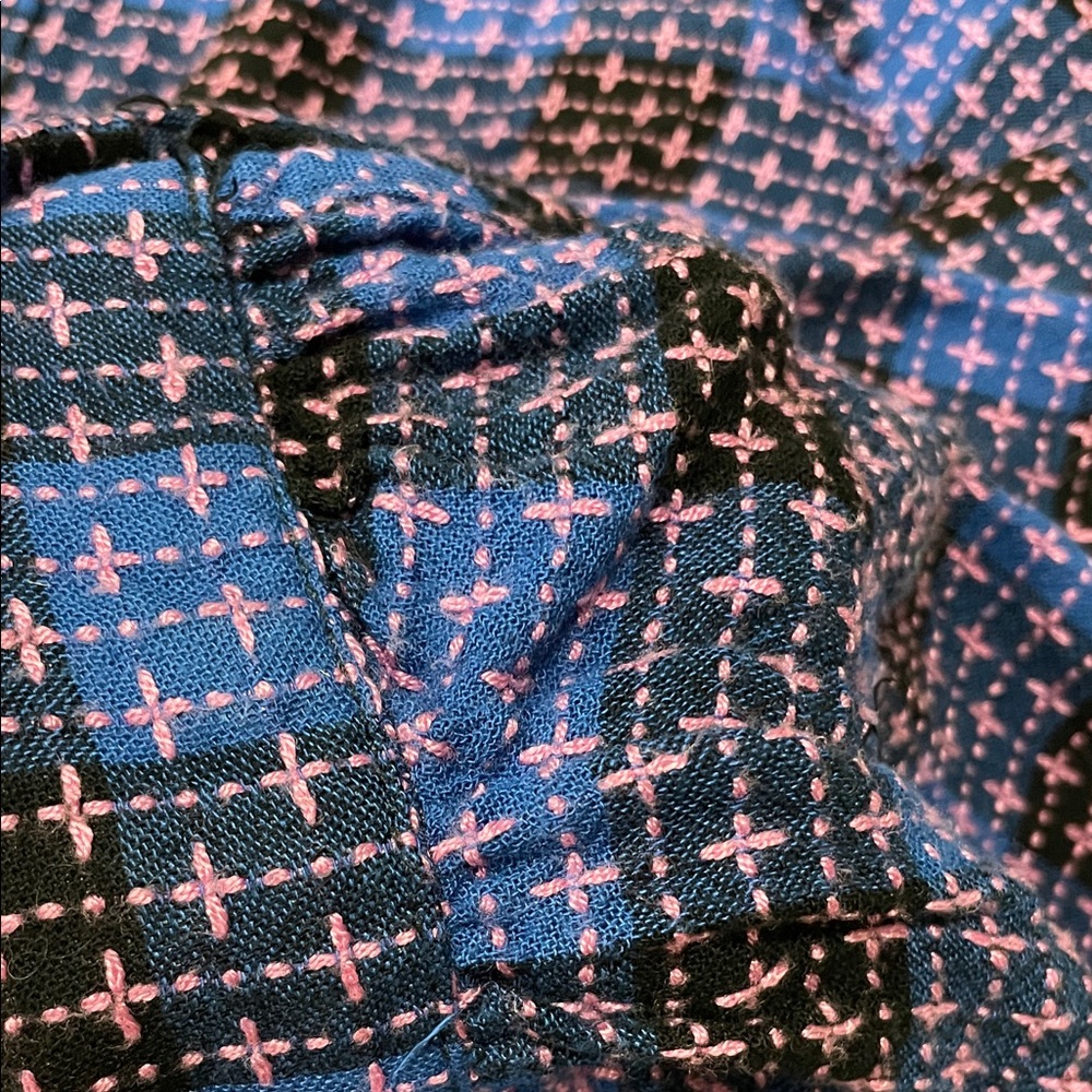Pilcro Blue and Pink Patterned Shirt - Picture 3 of 5